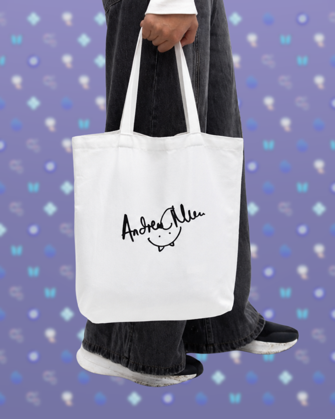 Mr. Mumm tote front